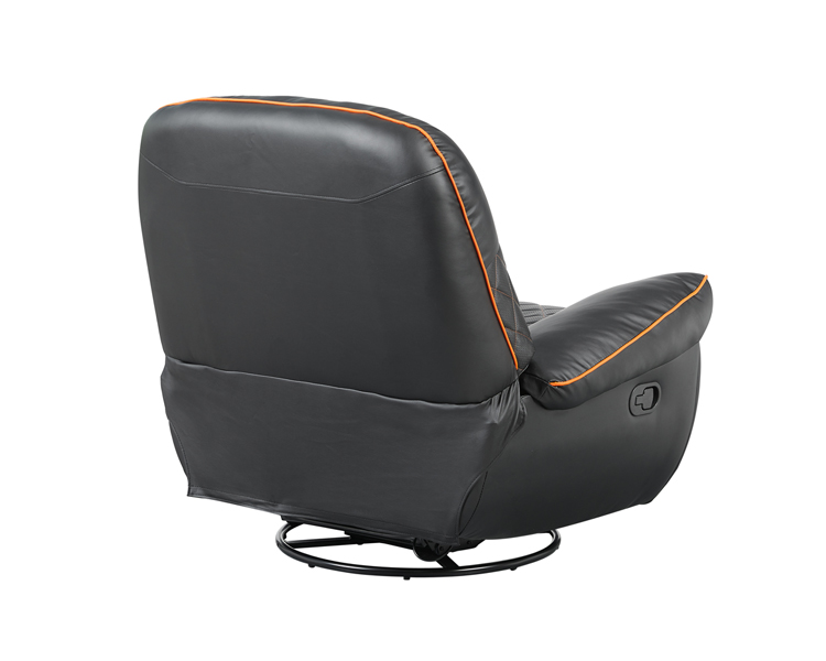 Gaming Chair: Vertex Throne Gaming Sofa Black/Orange PVC